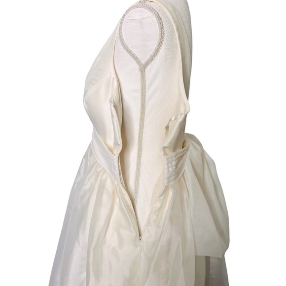 Sachin Babi BHLDN Carmina Bow Dress Ivory Size 8 NEW - Picture 13 of 16
